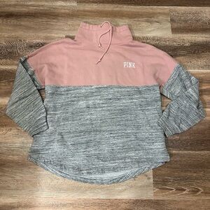PINK Victoria's Secret Pink and Gray Sweatshirt